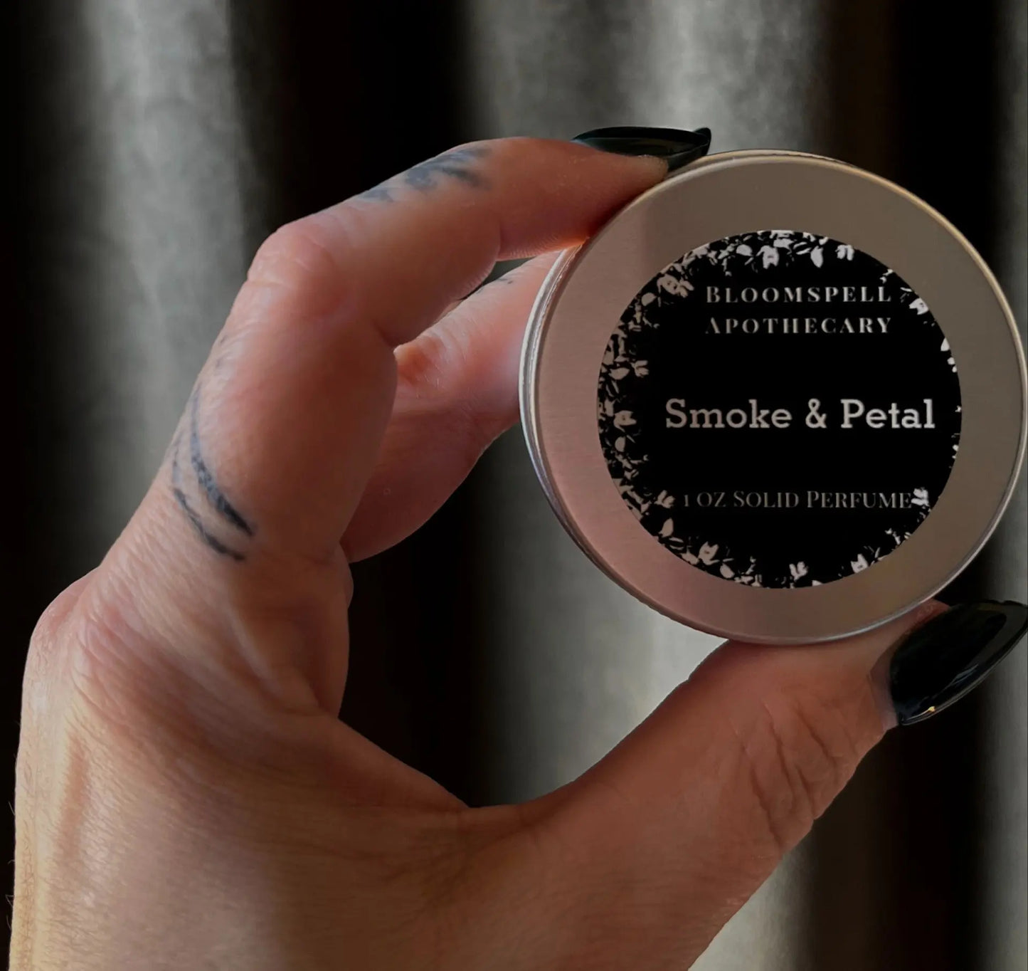 Natural Solid Perfume - Smoke & Petal Bloomspell Apothecary