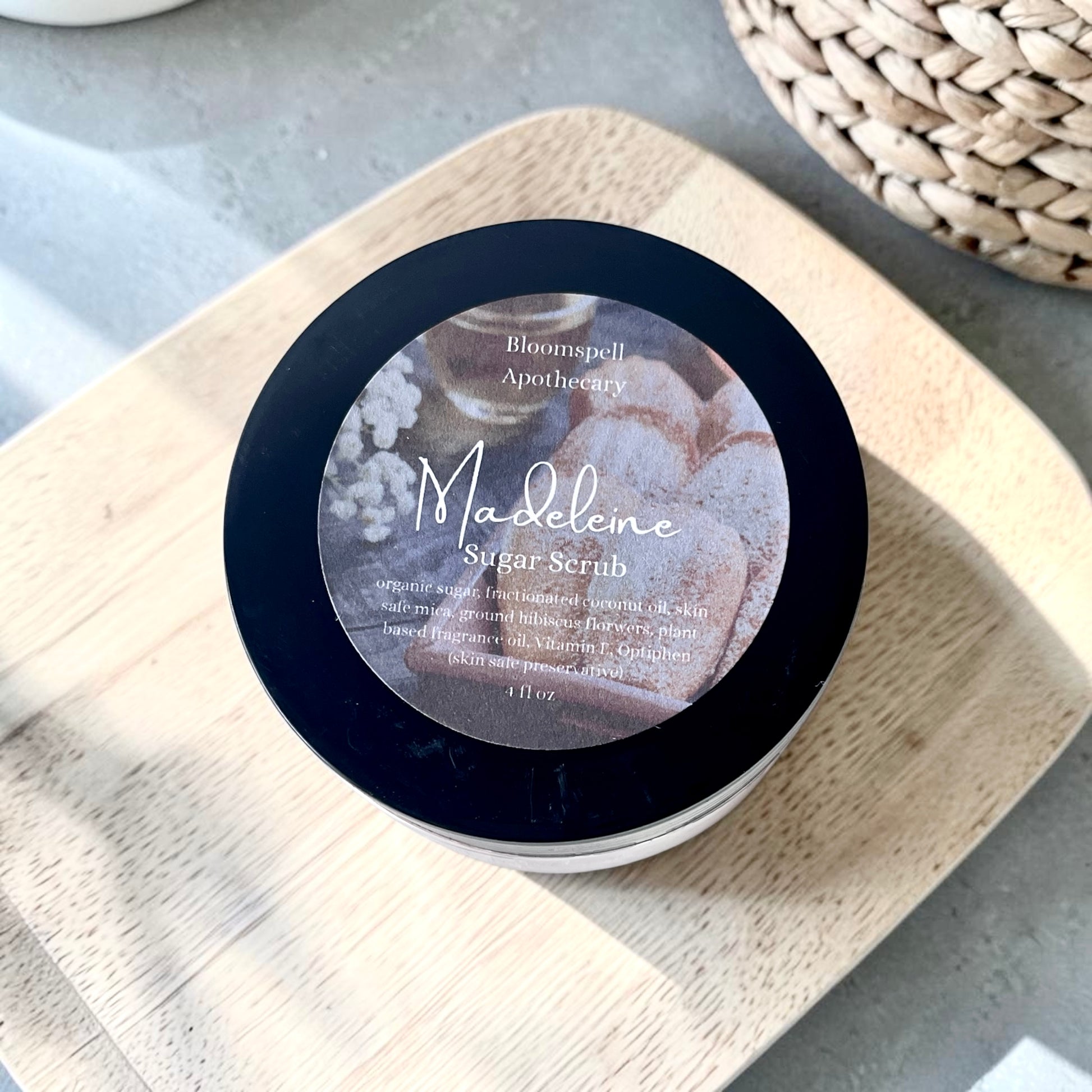 Madeleine Sugar Body Scrub | Vegan | Bloomspell Apothecary