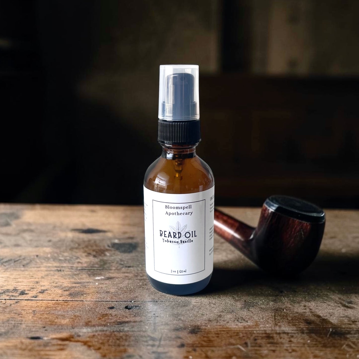 Tobacco + Vanilla Beard Oil Bloomspell Apothecary