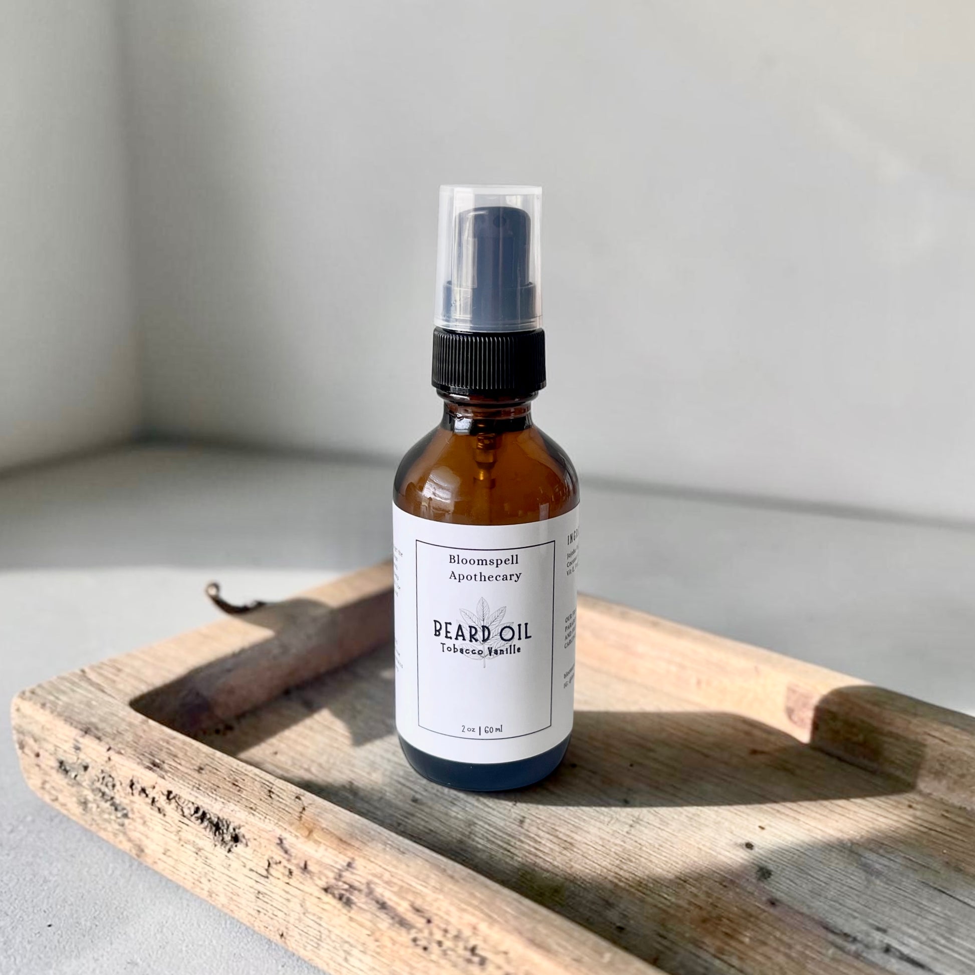 Tobacco + Vanilla Beard Oil Bloomspell Apothecary