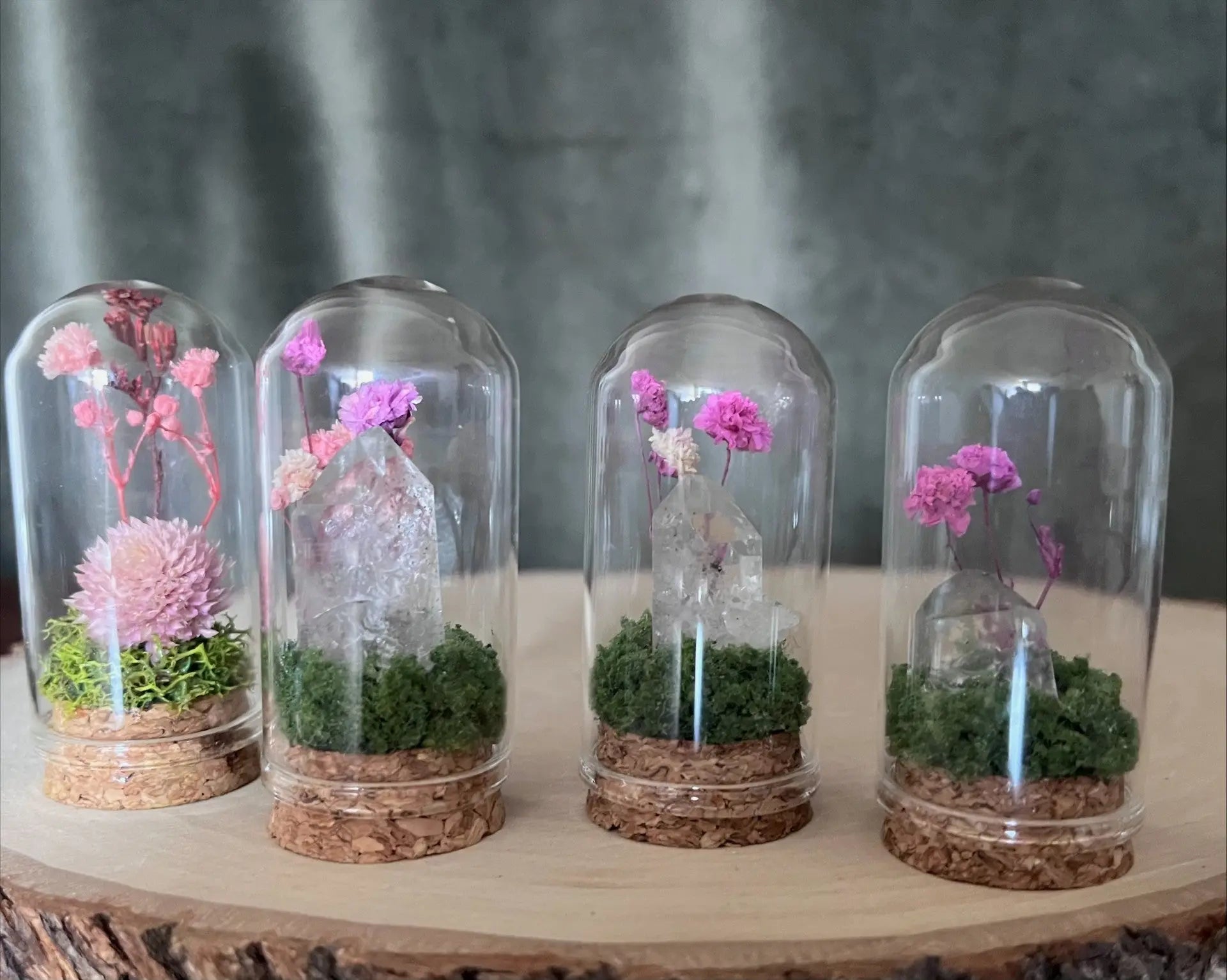 Mini Glass Floral Cloche Terrarium Bloomspell Apothecary
