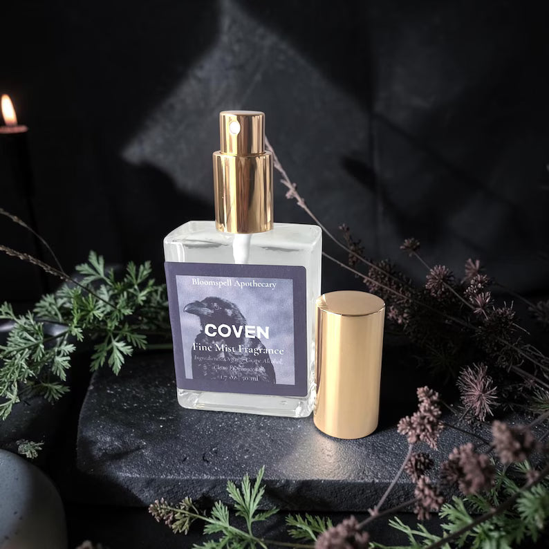 Coven Fine Mist Gothic Perfume | Amber & Woods | Witchy Fragrance Bloomspell Apothecary