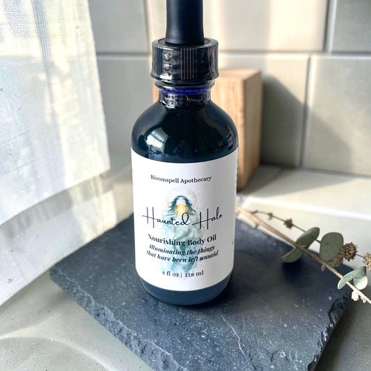 Haunted Halo Witchy Body Oil - Hydrating | Vegan Bloomspell Apothecary