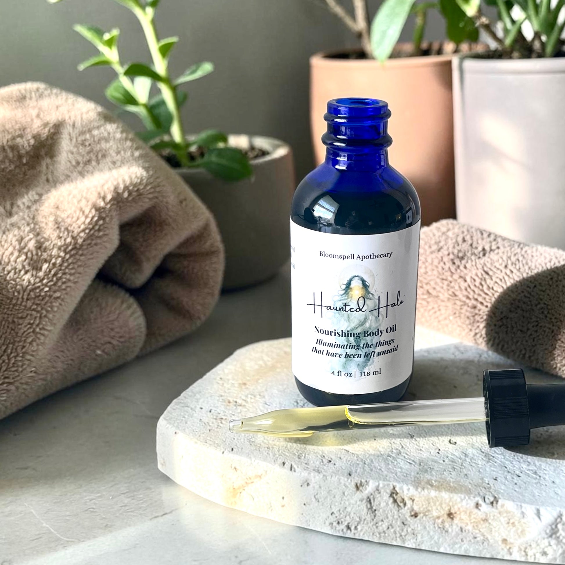 Haunted Halo Witchy Body Oil - Hydrating | Vegan Bloomspell Apothecary