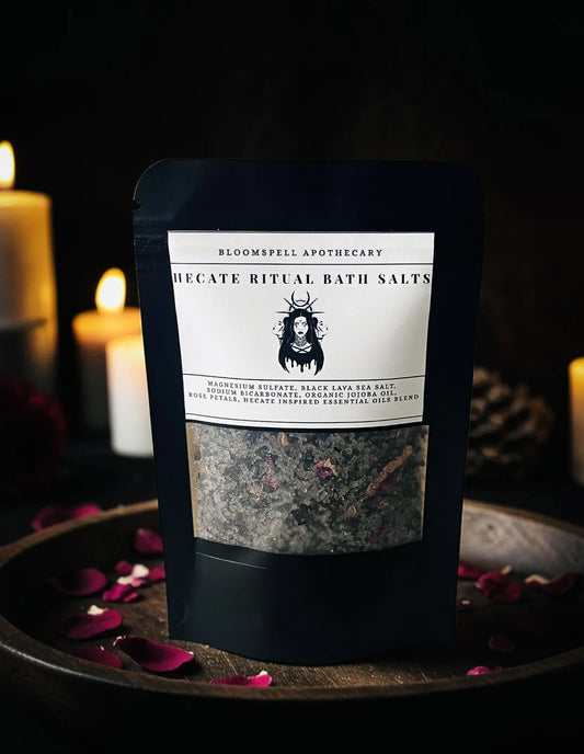 Hecate Ritual Bath Soak - Mineral Bath Salts Bloomspell Apothecary