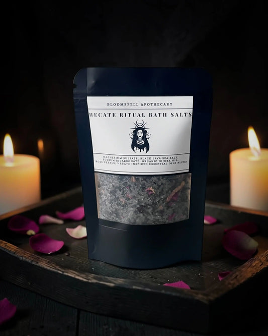 Hecate Ritual Bath Soak - Mineral Bath Salts Bloomspell Apothecary