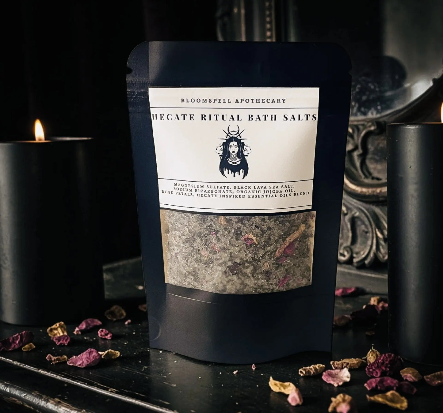 Hecate Ritual Bath Soak - Mineral Bath Salts Bloomspell Apothecary