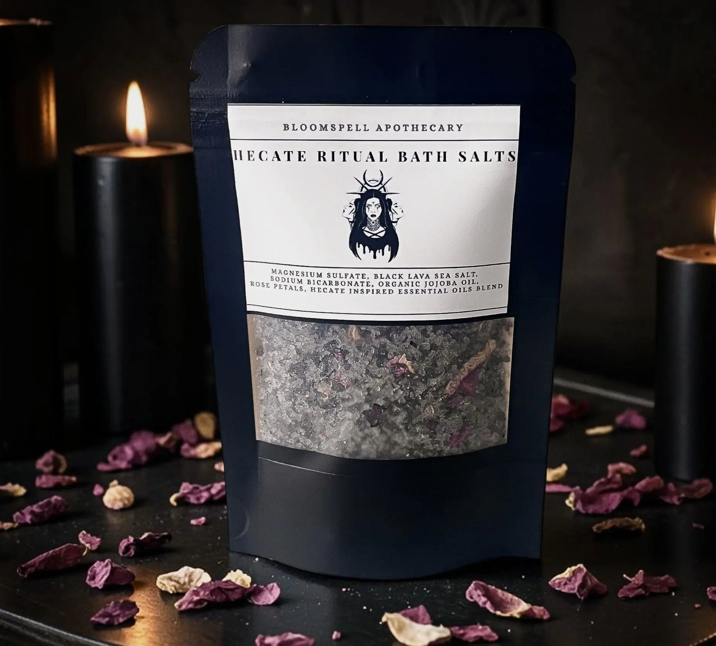 Hecate Ritual Bath Soak - Mineral Bath Salts Bloomspell Apothecary