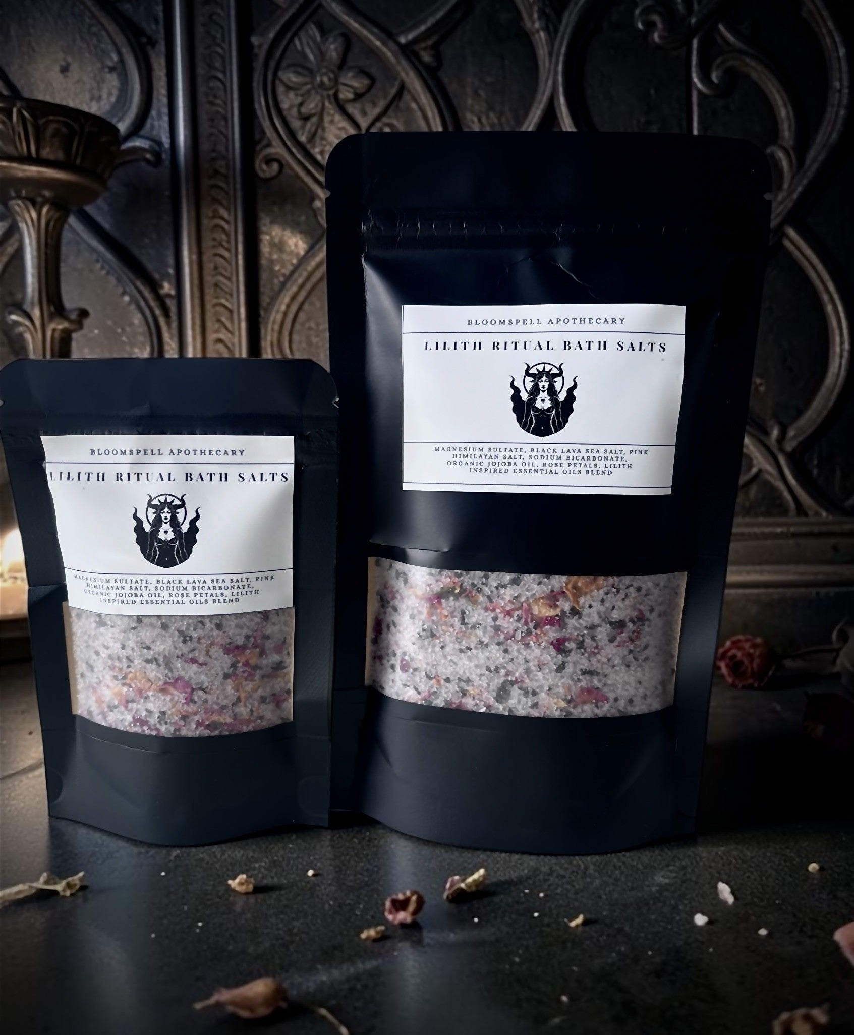 Lilith Ritual Bath Salts | Dark Feminine Soak Bloomspell Apothecary