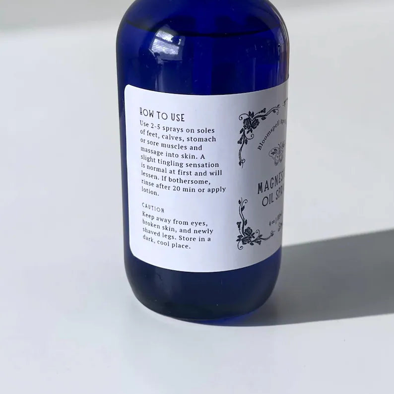 Pure Magnesium Oil Spray Bloomspell Apothecary
