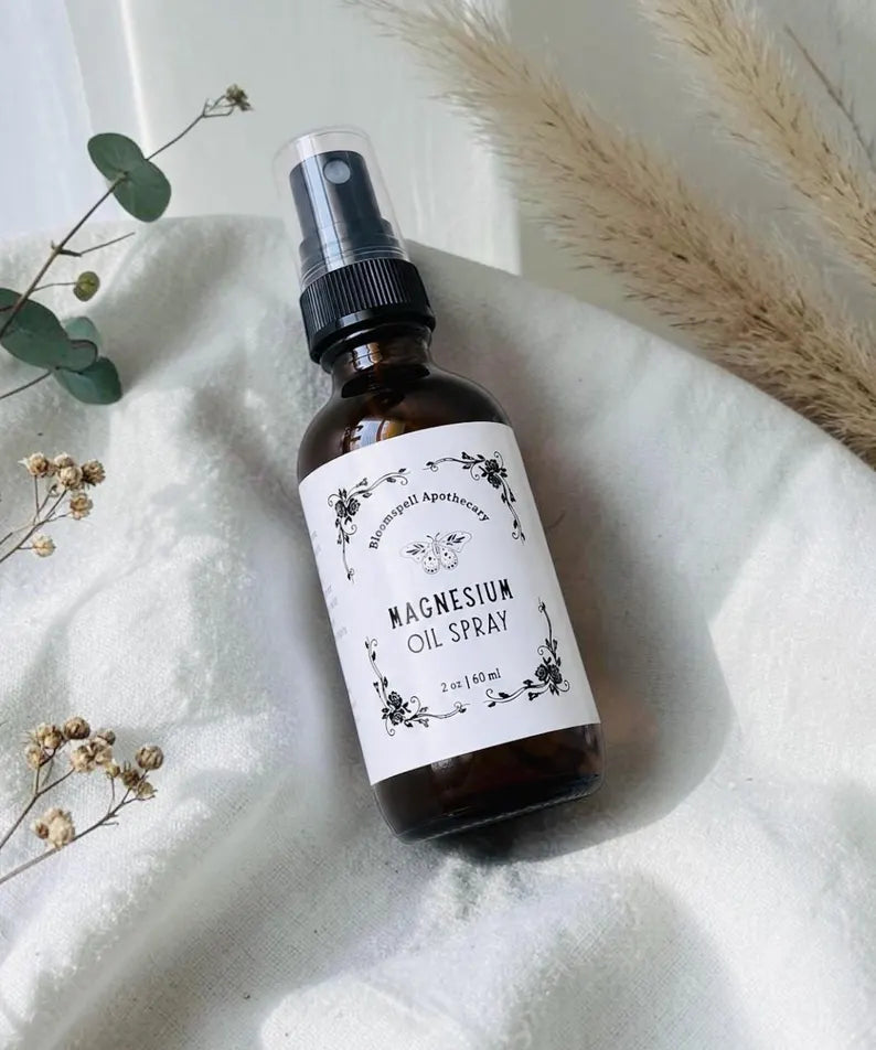 Pure Magnesium Oil Spray | For Sleep and Muscle Ache Relief Bloomspell Apothecary