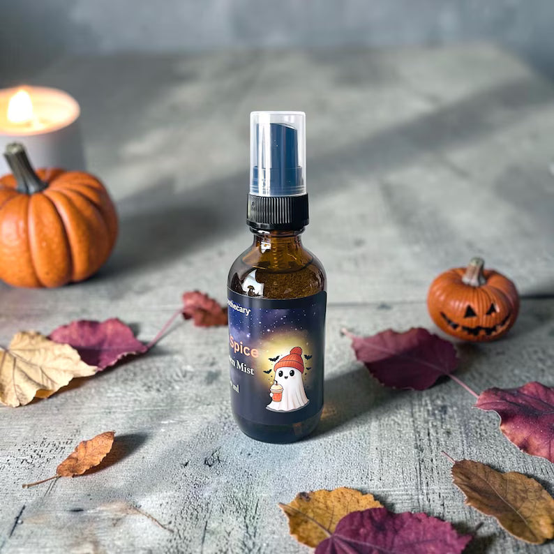 Pumpkin Spice Room + Linen Spray | Fall Room Spray | Pumpkin + Vanilla | Cinnamon, Clove + Nutmeg | 2 oz Bloomspell Apothecary