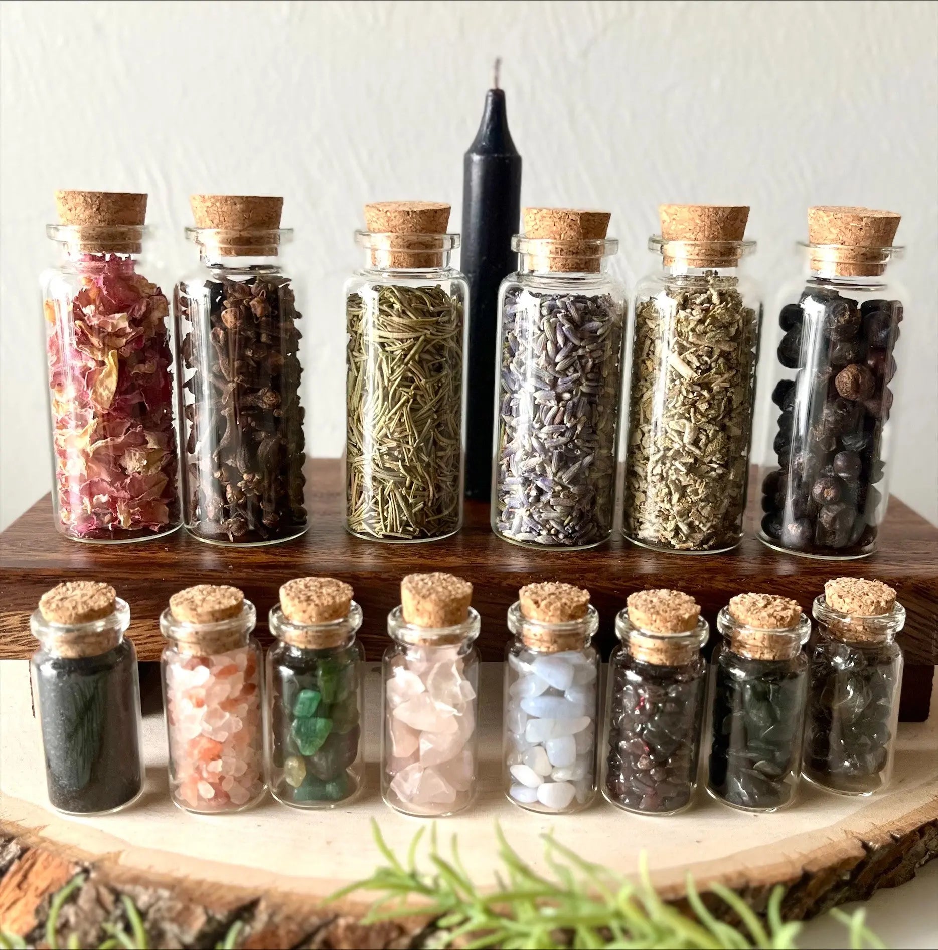 Witchcraft Starter Kit - Herbs, Salts & Gemstones Bloomspell Apothecary