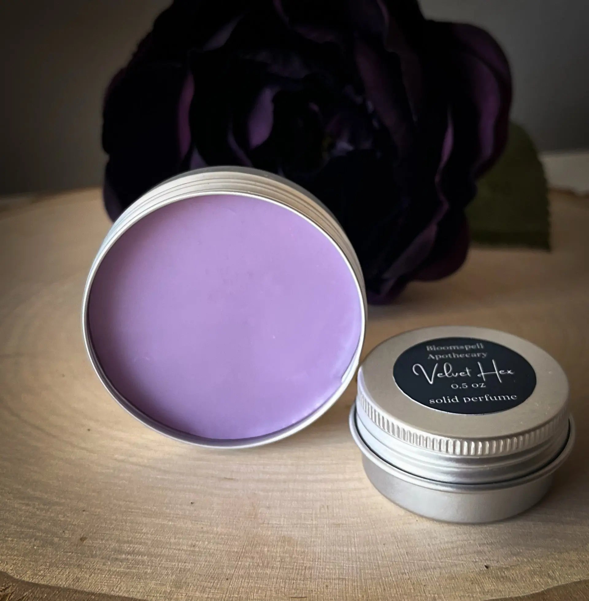 Natural Solid Perfume - Orange Blossom & Cedarwood - Velvet Hex Bloomspell Apothecary