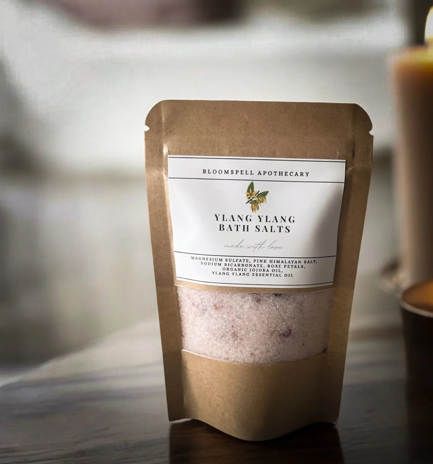 Mood Boosting & Relaxing Bath Salts | Ylang Ylang | Mineral Soak Ritual Bloomspell Apothecary