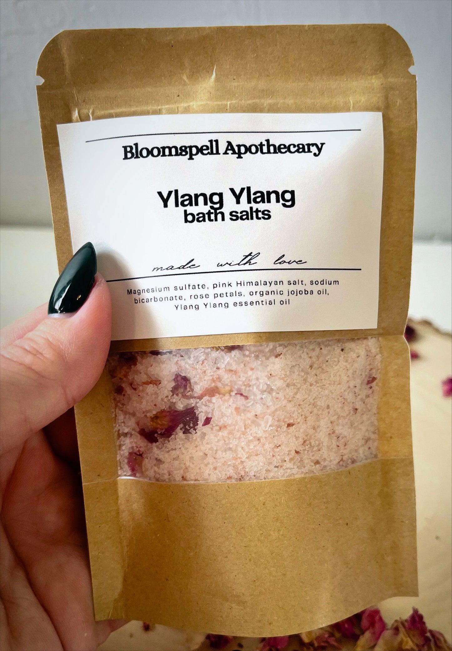 Ylang Ylang Bath Salts - Relaxing Mineral Bath Soak