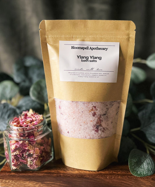 Ylang Ylang Bath Salts - Relaxing Mineral Bath Soak