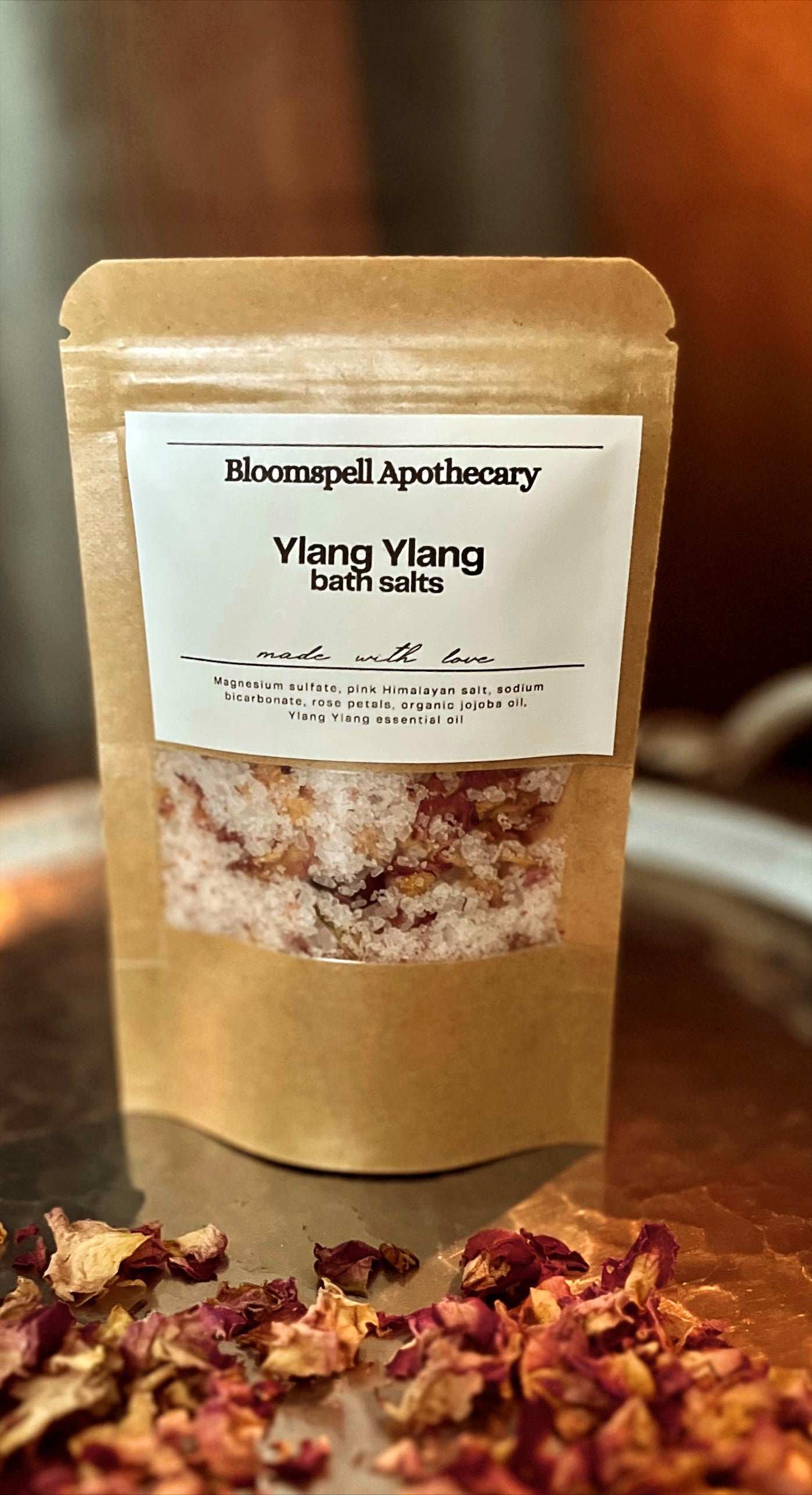 Ylang Ylang Bath Salts - Relaxing Mineral Bath Soak