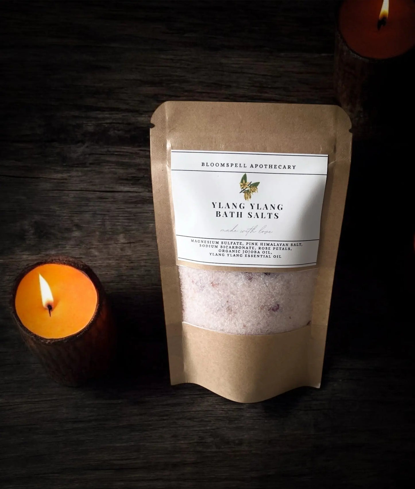 Mood Boosting & Relaxing Bath Salts | Ylang Ylang | Mineral Soak Ritual Bloomspell Apothecary