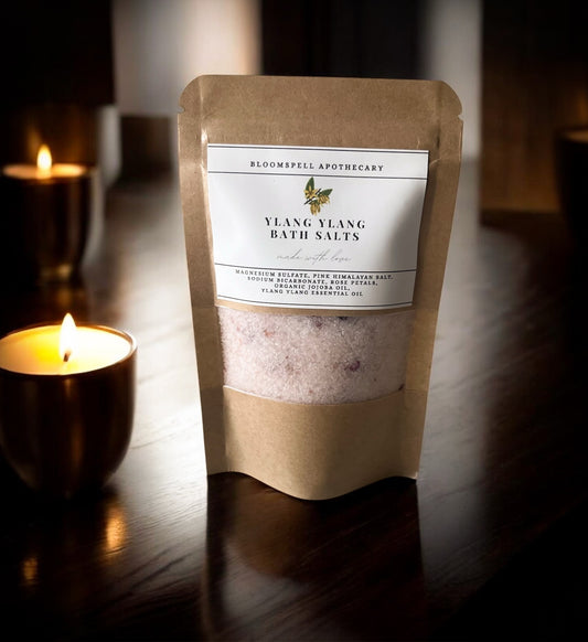 Mood Boosting & Relaxing Bath Salts | Ylang Ylang | Mineral Soak Ritual