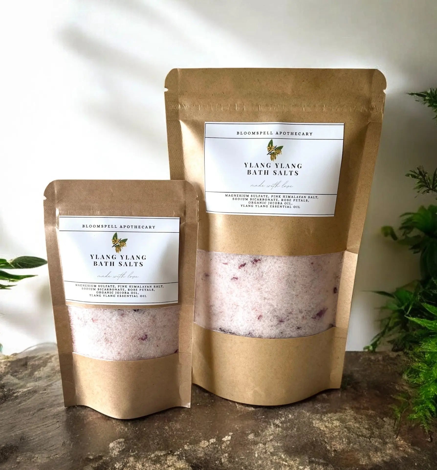 Mood Boosting & Relaxing Bath Salts | Ylang Ylang | Mineral Soak Ritual Bloomspell Apothecary
